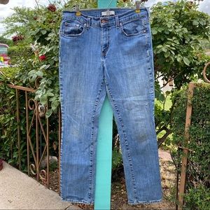 Levi’s Work Jeans with Red Paisley Patch